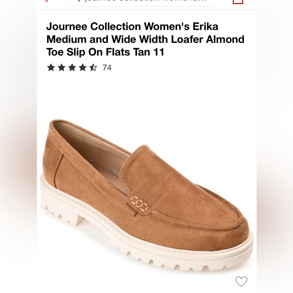 Journee woman’s Erika Brown Loafers